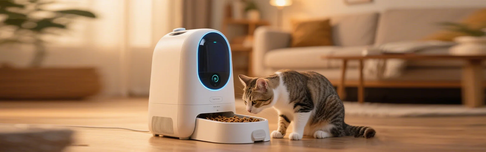 ميزات البطارية لمغذيات الحيوانات الأليفة